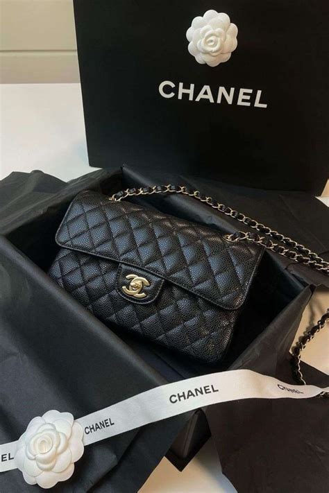 chanel classic black lambskin|Chanel lambskin vs caviar.